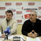 Fernando Garcés y Javier Medel, de CC OO. /U.S. -