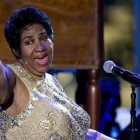 Aretha Franklin, durante un concierto en la Casa Blanca, el pasado 29 de abril.-AFP