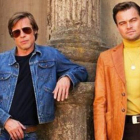 Brad Pitt y Leonardo DiCaprio, en una imagen en el set de rodaje que circula por internet-INSTAGRAM
