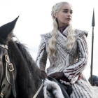 Emilia Clarke, caracterizada como Daenerys, en Juego de tronos.-HBO