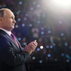 Putin, en un acto oficial este miércoles en Moscú.-ALEXEI DRUZHININ (AP)