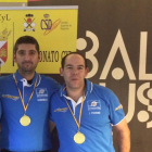 Brezzo y Pardo con sus respectivas medallas. HDS