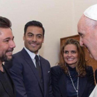 Miguel Poveda, con el Papa.-INSTAGRAM