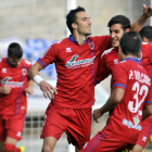 El Numancia lograba ante la Ponferradina su tercera victoria de la temporada.-Diego Mayor