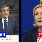 Le Pen plagió en su mitin varios fragmentos de un discurso que había pronunciado François Fillon.-TWITTER