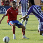 Julio Álvarez durante un encuentro de pretemporada con el Numancia. / ÚRSULA SIERRA-