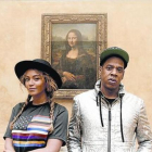 Beyoncé y Jay-Z, frente a La Gioconda.-
