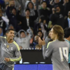 Ronaldo celebra su gol ante el Manchester City, en Melbourne.-Foto: MAL FAIRCLOUGH / AFP