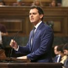 Albert Rivera, en la última jornada de la investidura.-DAVID CASTRO