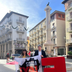 Vanessa García y Antonio Palomar ayer en Teruel. HDS