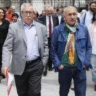 Ignacio Fernández Toxo (izquierda) y Josep Maria Álvarez, el día 16.-EFE