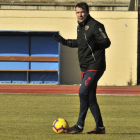 López Garai se mostró optimista respecto al futuro del equipo numantino.-Valentín Guisande