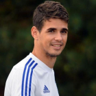 El brasileño Oscar, en un entrenamiento con el Chelsea.-GLYN KIRK