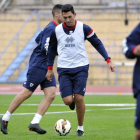 El jugador del Numancia, Juanma Marrero.-ÁLVARO MARTÍNEZ