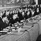 Firma del Tratado de Roma el 25 de marzo de 1957.-AP