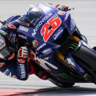 Maverick Viñales (Yamaha) ha logrado ser el más veloz hoy en el segundo día de entrenamientos en Sepang (Malasia).-ALEJANDRO CERESUELA
