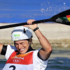 Maialen Chourraut, cuando se proclamó campeona olímpica en los Juegos de Río-2016.-ORESTIS PANAGIOTOU