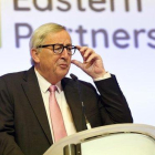 El presidente de la Comisión Europea, Jean-Claude Juncker, en una conferencia el pasado 13 de mayo en Bruselas.-VIRGINIA MAYO (AP)
