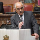 El presidente de la Comunidad de Murcia, Alberto Garre, durante su investidura.-Foto: EFE