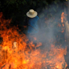 Imagen de un incendio en el Amazonas.-AGENCIAS