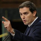 Albert Rivera durante una intervención en el Congreso.-JUAN MANUEL PRATS