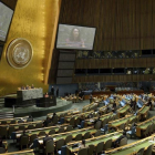 Sesión de la Asamblea General de la ONU, en Nueva York, en una imagen de archivo.-EFE