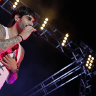 Melendi ayer en el concierto. DIEGO MAYORMelendi deleitó a los sorianos con el concierto que ayer ofreció en la plaza de toros de la capital. / DIEGO MAYOR-