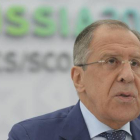 Lavrov habla durante una conferencia de prensa en Ufa, este jueves.-Foto:   REUTERS / RIA NOVOSTI