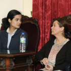 Triana y Montserrat durante el juicio por el crimen de la presidenta de la Diputación de León Isabel Carrasco-ICAL