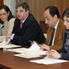 Molinuevo, Montes, Díez, López y Gutiérrez durante la presentación del balance del Plan Norma.-VALENTÍN GUISANDE