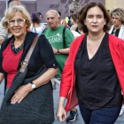 Las alcaldesas de Barcelona, Ada Colau, y de Madrid, Manuela Carmena-FERRAN SENDRA