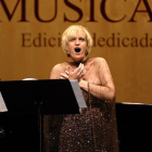 Actuación de la cantante vasca Ainhoa Arteta en la pasada edición del Otoño Musical Soriano. / VALENTÍN GUISANDE-