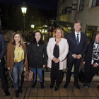 Los cabezas de lista al Ayuntamiento de Soria en la noche de ayer.-MARIO TEJEDOR