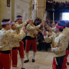 Los danzantes durante su actuación en la jornada de ayer.-Antonio Torres Gómez