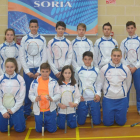 Los integrantes de la cantera del C.B. Soria que el pasado fin de semana iniciaron la temporada 2016-2017-Cedida