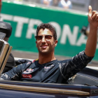 Ricciardo celebra su triunfo en Malasia.-EFE