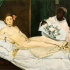 El cuadro 'Olympia' de Manet, ante el cual se desnudó el domingo Déborah de Robertis.-ARCHIVO
