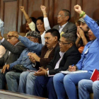 Miembros de la Asamblea Constituyente en una de las sesiones en Caracas.-EFE