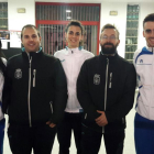 Los cinco jugadores sorianos que compitieron en Tordesillas.-Cedida