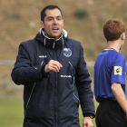 El técnico del Sporting Uxama, Fran Valero.-DIEGO MAYOR