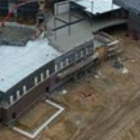 Imagen de las obras de construcción del nuevo edificio del centro Fruitport High School, en Michigan.-