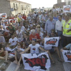 Acción de protesta en Villaciervos.-LUIS ÁNGEL TEJEDOR