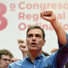 Pedro Sánchez, el pasado domingo en el congreso de los socialistas madrileños.-PERIODICO (EFE / FERNANDO VILLAR)