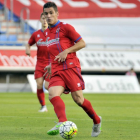 Marc Pedraza ha superado sus molestias y podrá jugar mañana ante el Huesca.-DIEGO MAYOR