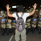 Despliegue policial contra la delincuencia en Salvador de Bahía.-