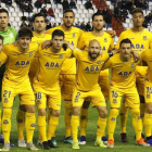 Uno de los onces iniciales del Alcorcón en una temporada en la que está siendo la revelación de Segunda División.-LFP