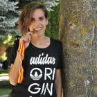 Marta Pérez Miguel, ayer con la medalla de oro en el parque de La Dehesa.-VALENTÍN GUISANDE