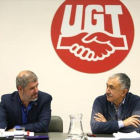 Unai Sordo (CCOO) y Pepe Álvarez (UGT).-DAVID CASTRO