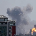 Los ataques aéreos en la Franja de Gaza.-REUTERS
