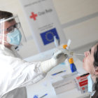 Test de coronavirus realizados por Cruz Roja en Castilla y León.-ICAL